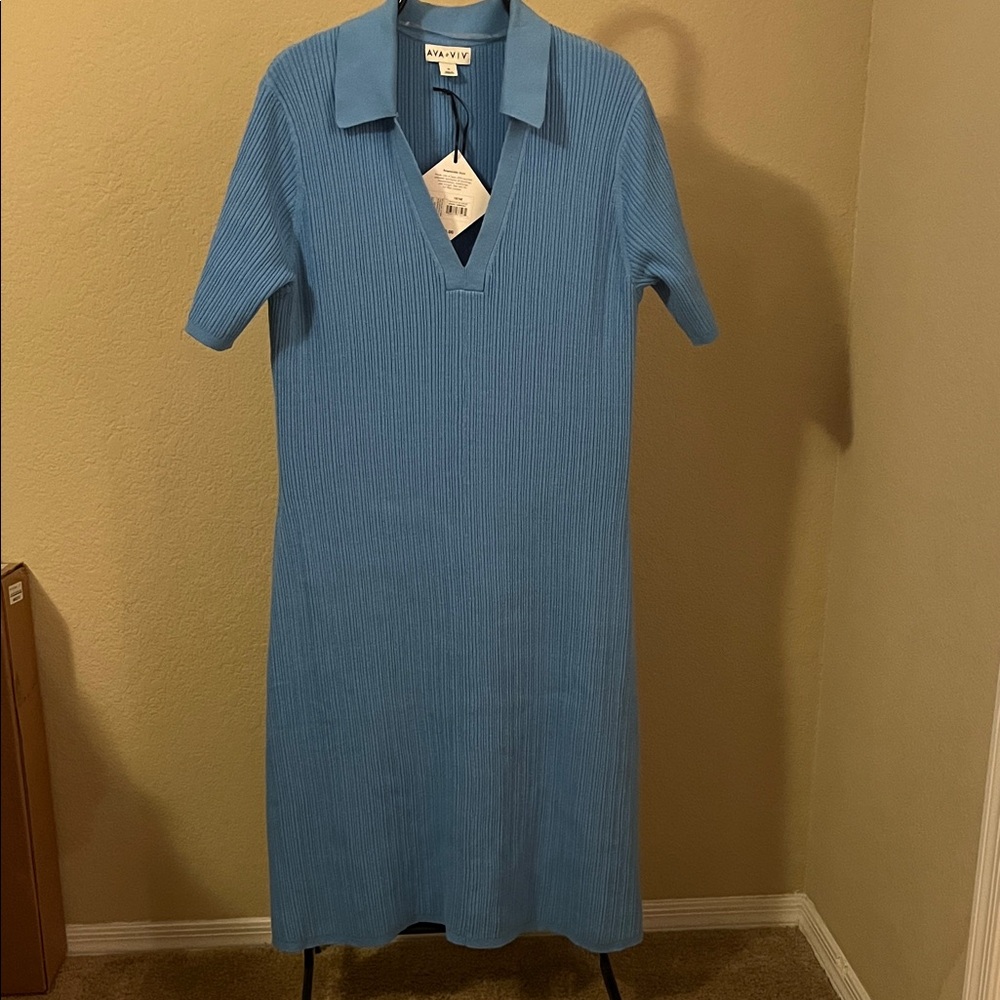 Ava & Viv Short Sleeve Sweater Dress